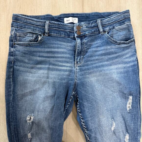 Buckle BKE Payton Mid Rise Bootcut Stretch Jeans Castillo Wash Distressed 38 - Picture 3 of 8